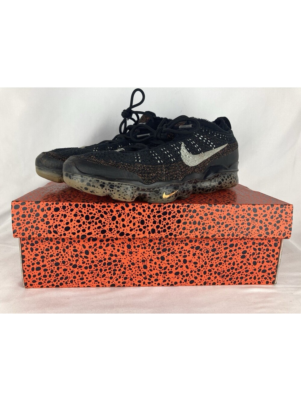 Mens 9.5 Nike Air VaporMax 2023 FK SE Safari Black Electric Pack FZ2519-001 Read